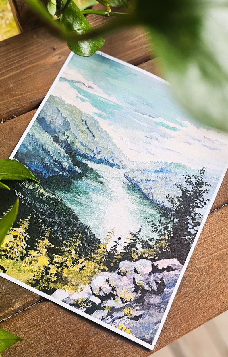 Art print of Storm King over Lake Crescent image 3