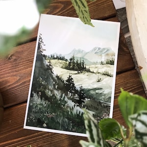 Art print of Logan’s Pass in Glacier National Park 5x7