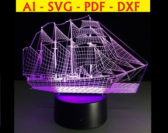 Download 3d Svg Boat Etsy
