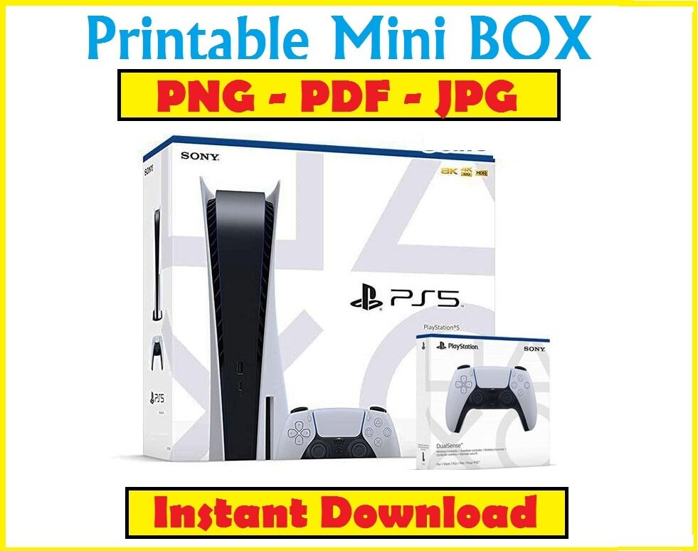 Printed Mini PS5/Playstation Console BOX for Ornament Etsy