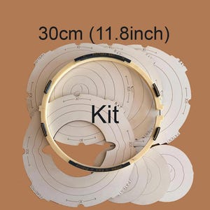 O único sistema de travamento do mundo para tornos de cerâmica de 30 cm a 30,5 cm.