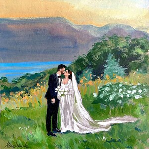 Portrait fine art commission, couples, wedding, family portrait gift image 4