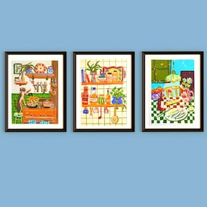 Whimsical Dinner Time Dog Art Print - Chef Kiss Wall Decor image 5