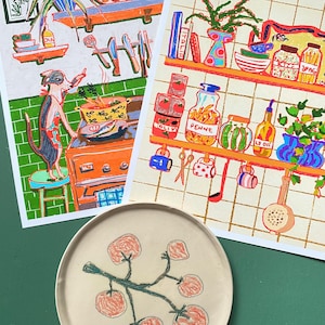 Whimsical Dinner Time Dog Art Print - Chef Kiss Wall Decor image 7