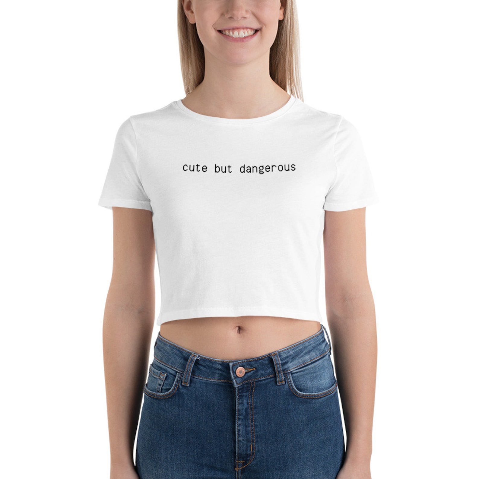 CUTE BUT DANGEROUS Crop Top Meme Crop Top Sassy Crop Top Etsy