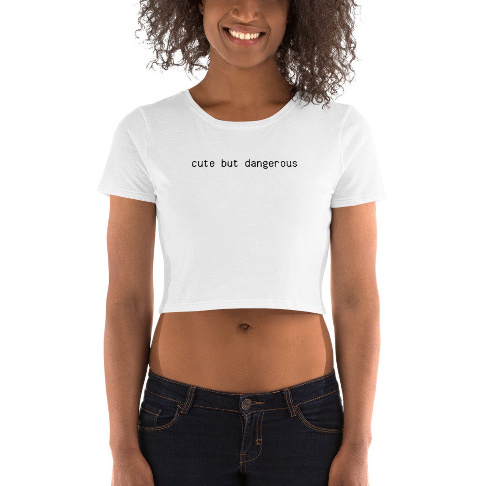 CUTE BUT DANGEROUS Crop Top Meme Crop Top Sassy Crop Top Etsy
