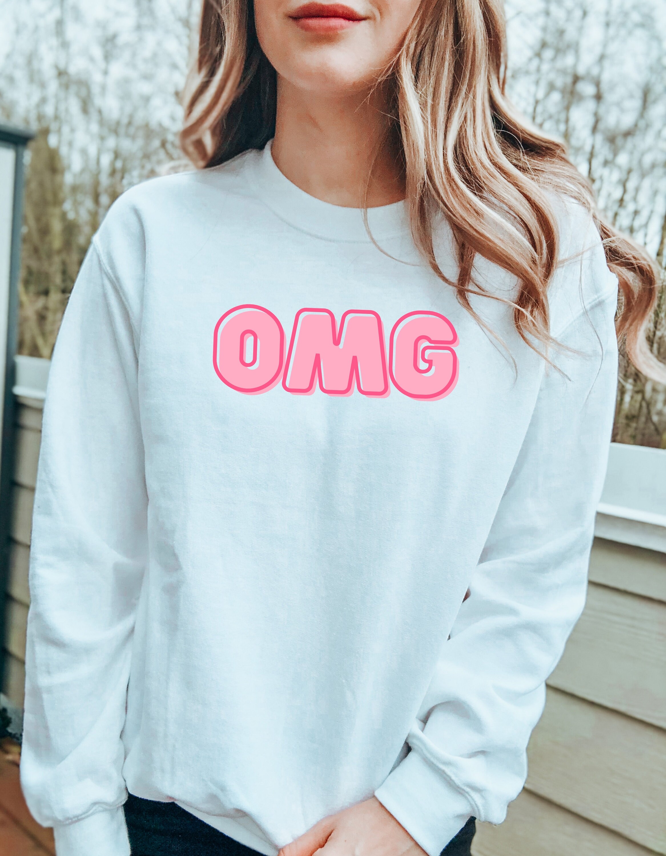 OMG Sweatshirt Crewneck Sweatshirt Sweatshirt Woman Trendy Etsy UK