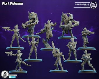 RiftVeil Covenant -Ugly Miniatures -D Elves part 1