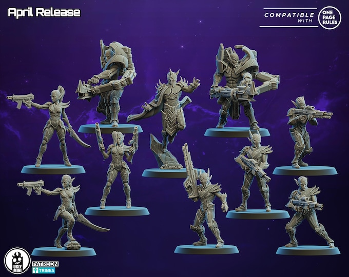 RiftVeil Covenant -Ugly Miniatures -D Elves part 1