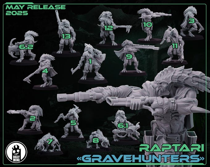 Raptari GraveHunters -Ugly Miniatures