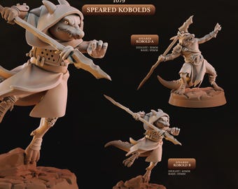 Spear Kobolds -Cast and Play- Barren Kobolds