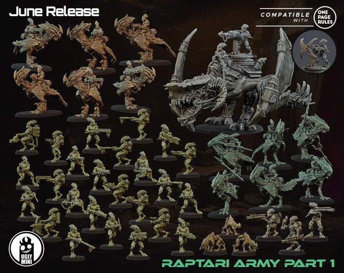 Raptari Army Faction 1 -Ugly Miniatures