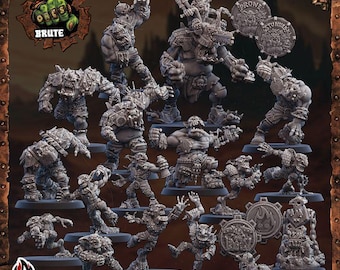 Brute Orcs Wasteland Style Full Roster