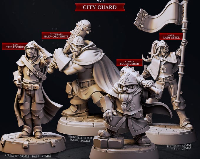 City Guard of Mennesker City  -Cast and Play