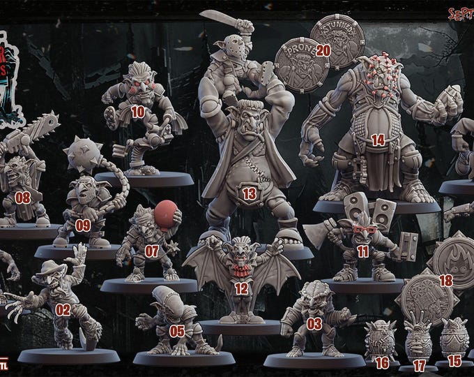 Goblin Horror Movie TT Football Full Team -Ugni