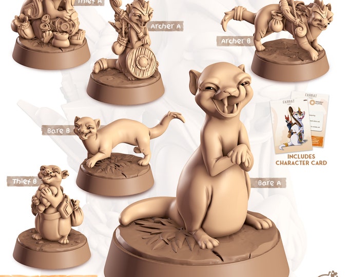 Farat -Ferret mini -Cast and Play -Animal Companions