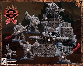 BruteOrc Rock Band WarWagon Support Staff -Ugni