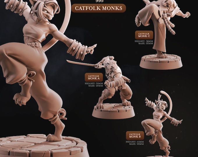 CatFolk Monks -Cast Play -CatFolk Heroes