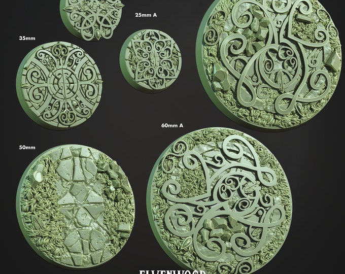 Elven Grove Bases -Cast and Play