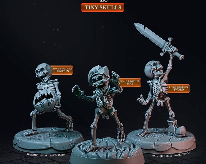 Tiny Skulls -Halloween Season -Cast and Play