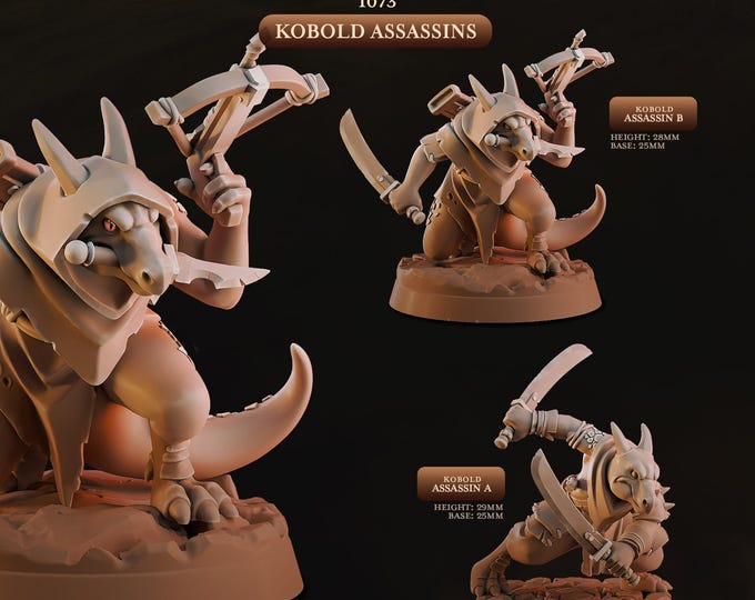 Kobold Assasins -Cast and Play- Barren Kobolds