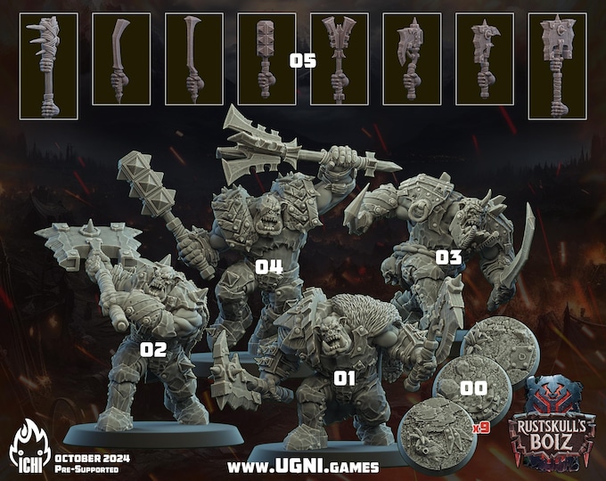 RustSkull Boiz -ICHI Forge -Ugni Miniatures