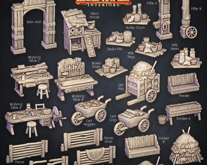 Barn Set- Cast and Play Interiors
