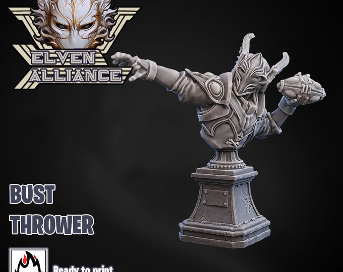 Ugni Elven Alliance Thrower Bust