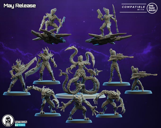 RiftVeil Covenant -Ugly Miniatures -D Elves part 2