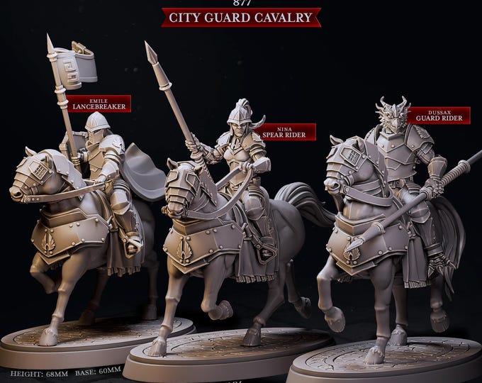 City Guard Calvary of Mennesker City  -Cast and Play