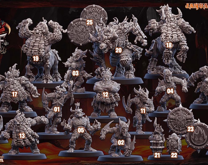 Chaos Dwarf TT Football Full Team -Ugni