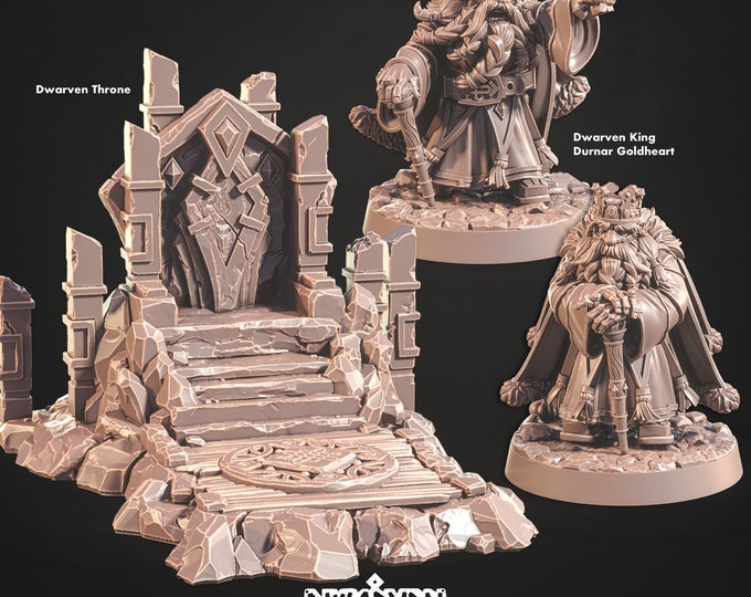 Dwarven King Durnar Goldheart -Cast and Play