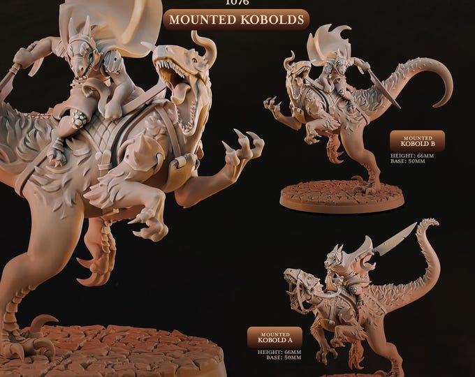 Mounted Kobolds -Cast and Play- Barren Kobolds