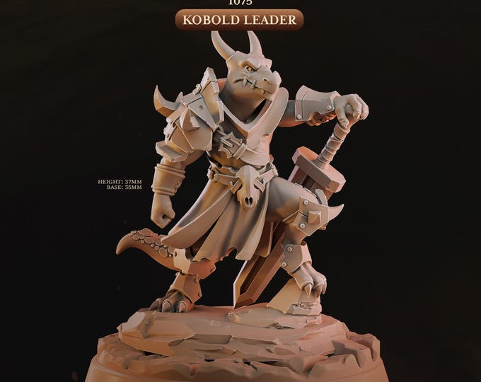Kobold Leader -Cast and Play- Barren Kobolds