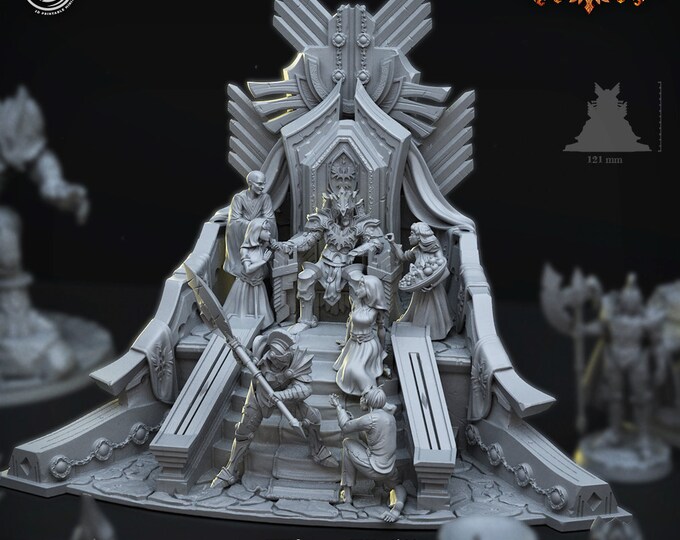 King and throne or full diorama