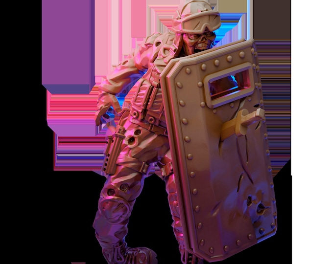 Zombie with shield-VaultZ