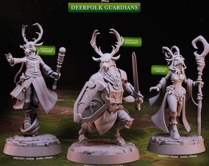 DeerFolk Gaurdians -Woodland Heroes -Cast and Play