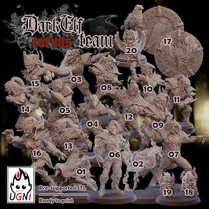 Shadow Elves TT Football Full Team -Ugni