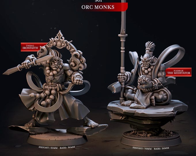 Orc Monks -Cast Play -Eternal Monks