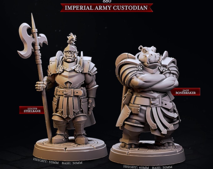 Imperial Army Custodians of Mennesker City  -Cast and Play