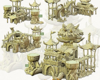 Goblin Modular Fort -Cast and Play -Terrain Exteriors