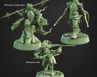 Elven Sylan Protectors- ElvenWood Grove -Cast and Play