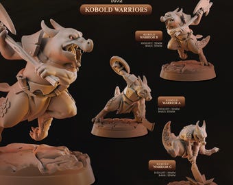 Kobold Warriors -Cast and Play- Barren Kobolds