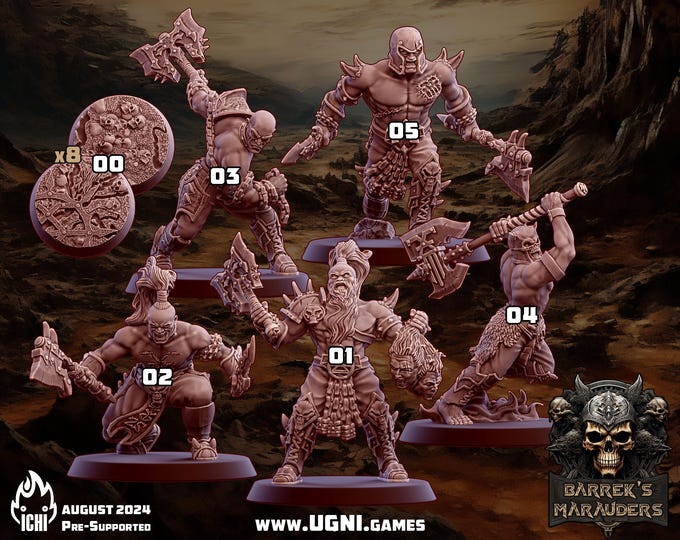 Barreck's Marauders -ICHI Forge -Ugni Miniatures