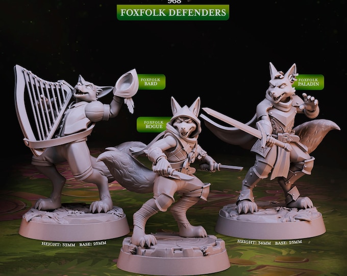Foxfolk Defenders -Woodland Heroes -Cast and Play