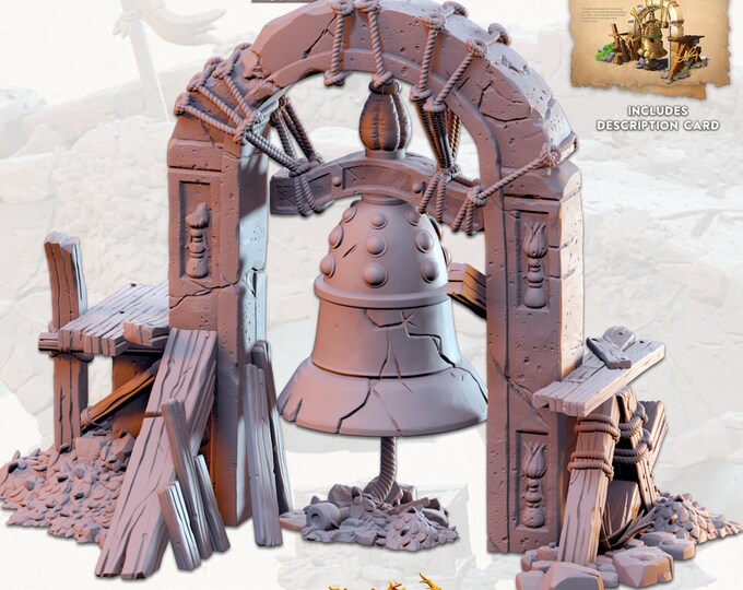 Town Ruins- Town Bell -Cast and Play -Terrain Exteriors