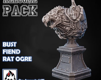 Ugni Fiend Rat Ogre Bust