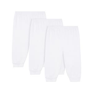 Cotton Stuff 100 % bomull babybyxor (3-pack) | Vit | 0–12 månader