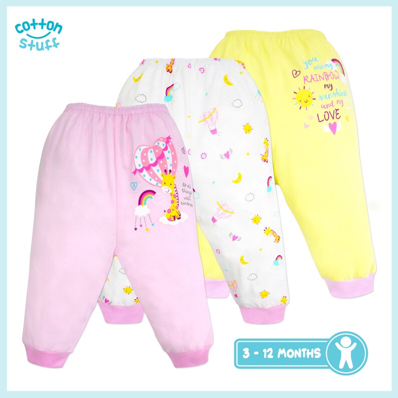 Toddler Girl's Cotton Stuff Pajama Pants Children's Etsy