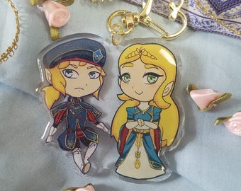 BotW Link and Zelda Acrylic Charm